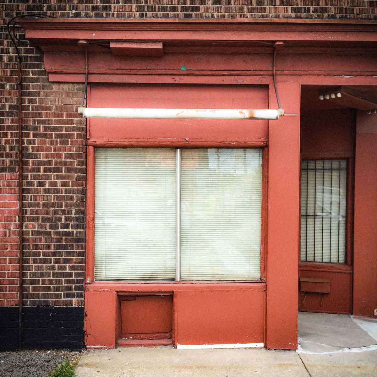 Blinds closed on Queen Street East